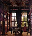 Heinrich Hansen Interior, Lubeck painting